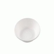 Betik Ecoline – 800 unités – Assiette creuse bagasse blanc – Ø 19 cm - blanc Bagasse 1010290
