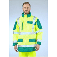 Ensembles parka et gilet pluie et froid 300D Sononyl Haute Visibilité - RPGFRHVSYJNAL-DM01_0