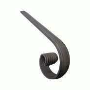 Fin de main courante 40 x 12mm - H.170 x 400mm