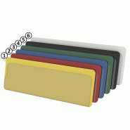 Pochette pour étiquettes autocollante double ouverture 37x105 vertical - Lot de 50 - plastique et PVC - couleurs variées Pochette pour étiquettes autocollante double ouverture 37x105 vertical - Lot de 50 - plastique et PVC - couleurs variées
