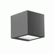 ROSSINI ILLUMINAZIONE Applique Led Argentée 4,5W Émission Carrée Unique Ip65 3000K Anthracite - Éclairage Mural Extérieur En Aluminium Moulé Sou
