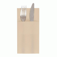 Serviette étui éco bambou 33x40cm naturel - par 700