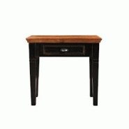 SIT Möbel Table de téléphone | 1 tiroir | Manguier et MDF | Noir avec plateau miel | L 80 x P 35 x H 80 cm - multicolore multi-matériau 05884-11 SIT Möbel Table de téléphone | 1 tiroir | Manguier et MDF | Noir avec plateau miel | L 80 x P 35 x H 80 cm - multicolore multi-matériau 05884-11
