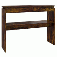 Table console Chêne fumé 102x30x80 cm Bois d'ingénierie Modèle Outdoor Tropica Prime - 815219