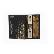 2020929610 - boîte de papier d'emballage de bouteille de vin rigide de luxe noir personnalisé - shenzhen top&top printing packing co