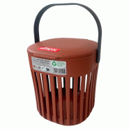 Alfapac - Poubelle organique de 6L sans odeur et anti-moisissure - marron porcelaine COMP20