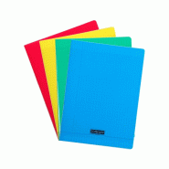 Calligraphe Lot de 10 Cahier Ligne 8000 24x32, 96p./48 feuilles 90 g/m² piquées, couv. PP assortis, Séyès - 3210330180908