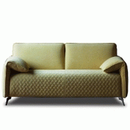 CANAPÉ CONVERTIBLE EPSILON 140*195 TISSU MARACAIBO VERT ANIS ASSISE PIQUÉE