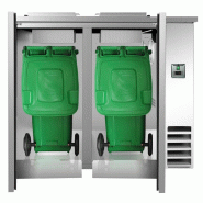 Cellule à déchets réfrigérée, intérieur/extérieur en inox 2 Portes L2G