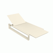 Chaise longue design FRAME - crème