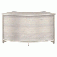 Comptoir courbé Flexia - chêne blanchi L146xP65xH90cm - robuste et modulable
