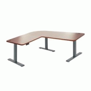 Décoshop26 - Bureau d'angle table d'ordinateur réglable en hauteur électriquement 178 x 178 cm HDF gris anthracite naturel 04_0006027 - gris 300026 Décoshop26 - Bureau d'angle table d'ordinateur réglable en hauteur électriquement 178 x 178 cm HDF gris anthracite naturel 04_0006027 - gris 300026