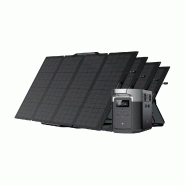 EcoFlow DELTA Max 1600 Générateur solaire (PV160W) - EcoFlow DELTA Max 1600 + 4 * Panneaux solaires 160W