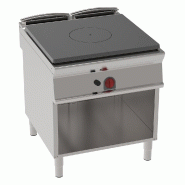 EURAST - Plaque coup de feu a gaz 1 brûleur sur support ouvert - 800x900x900 mm - 11 Kw - 48910313 - inox 48910313