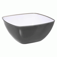 FIVE - Saladier carré gris 19 × 19 × 9 cm - gris JJ976