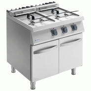 Friteuse électrique sur soubassement fermé inox avec 2 cuves 2x18 l... - PMS78FRE18