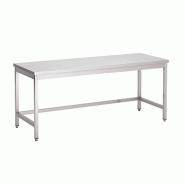 Gastro-Inox Table de travail en inox sans fond 900x700x880mm - 7445908566563