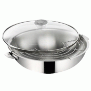 LAGOSTINA Wok 30cm Avec Couvercle En Verre 12138042230 - 8002531548336