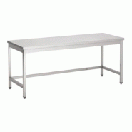 Table inox - Largeur XL (L=1610-2010mm) - Avec étagère basse Inconnue TBLXLP60EtagPied