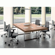 Table de réunion Kellington II - pied chrome - dimensions 280x140 cm - plateau mélaminé 85 mm Table de réunion Kellington II - pied chrome - dimensions 280x140 cm - plateau mélaminé 85 mm