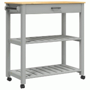 VidaXL Chariot de cuisine MONZA 84x40x88,5 cm bois massif de pin - 376101