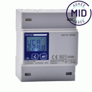 Compteur multi-mesures tétra 63A direct - Agrément MID et com Modbus - LETTEL - MCT4-463M Compteur multi-mesures tétra 63A direct - Agrément MID et com Modbus - LETTEL - MCT4-463M