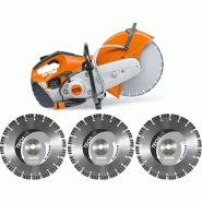 Découpeuse thermique TS 420 avec 3 disques diamants LM88 Ø 350 mm - STIHL - TS420+LM88350/20