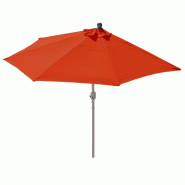 Décoshop26 - Demi parasol semi-circulaire balcon terrasse UV 50+ polyester/aluminium 3kg avec une portée de 300 cm Terracotta sans 04_0003902 - alum