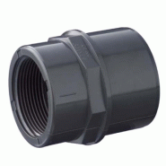 Embout PVC femelle taraudé - mâle/femelle à coller 012x008x1/4" - Référence 01DIFV012008A