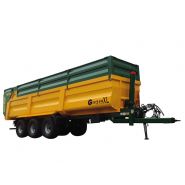 Gvm 240 xl benne agricole monocoque grand volume - gourdon sa - charge 24 t