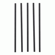 PAPSTAR 135 Pailles Shake, papier Ø 8 mm - 25 cm noir - noir papier 88931