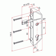 Serrure en retrait gj pour cadre 30x30mm finition blanc - TIRARD - gj791301 - 396286 Serrure en retrait gj pour cadre 30x30mm finition blanc - TIRARD - gj791301 - 396286