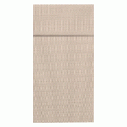Serviette Spunlace chocolat 1/8 50x50cm - par 400