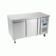 Table inox réfrigérée tropicalisée positive 282 Litres, 2 portes, 300 W, 220 V - MONO