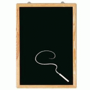 Tableau noir 60x80cm - cadre en bois - écriture à la craie uniquement - nettoyage à l'éponge humide