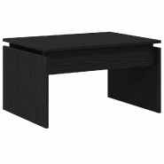 VidaXL Table basse Chêne noir 68 x 50 x 38 cm Bois d'ingénierie Modèle Boréal Plus - 862663
