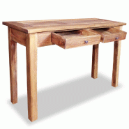 VidaXL Table console bois d'acajou massif 123x42x75 cm Modèle Orion Classic - 244494