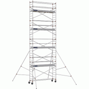 Échafaudage roulant aluminium AL 300 version standard - Hauteur de travail : 9,90 m - DUARIB - 613918 Échafaudage roulant aluminium AL 300 version standard - Hauteur de travail : 9,90 m - DUARIB - 613918