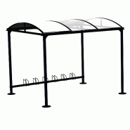 Abris vélo ouvert / structure en acier / toiture en polycarbonate_1