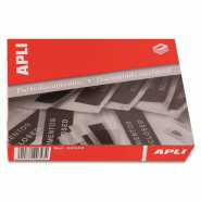 Apli Boîte de 100 pochettes adhésives 'Documents ci-inclus' 173x125, marquage sur fond rouge - 8410782003434