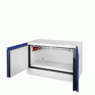 Armoire anti-feu 90 mn basse 2 portes pour batteries Lithium - 1090x520x720mm - 139kg