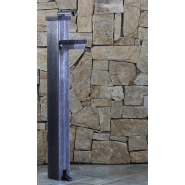 Borne métal à pédale, sans contact, avec réservoir pour solutions hydroalcooliques - BDSHA-UG02/B Borne métal à pédale, sans contact, avec réservoir pour solutions hydroalcooliques - BDSHA-UG02/B