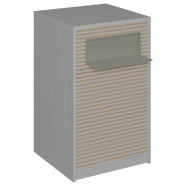 Comptoir Vertigo H T01naturel solo L60cm 1 tabl.Couliss.2tabl.Amovibles noyercl