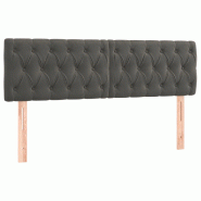 Décoshop26 - Tête de lit accessoire couchage chambre à coucher meuble capitonné 2 parties 80 x 7 x 78/88 cm tissu velours gris TDL0206346 - gris 3 Décoshop26 - Tête de lit accessoire couchage chambre à coucher meuble capitonné 2 parties 80 x 7 x 78/88 cm tissu velours gris TDL0206346 - gris 3