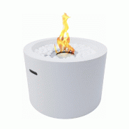 Divina Fire Cheminée au bioéthanol braséro de jardin rond pour intérieur extérieur RODI Blanc d.47,5 - blanc 8055829980899