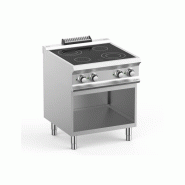 Fourneau 4 plaques vitrocéramique MBM sur placard ouvert  Référence: VC77A