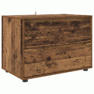 Helloshop26 - Armoire de rangement en bois ancien 80 x 48 x 57 cm avec tiroirs pratiques design minimaliste 02_0054599 - Bois massif 3000238571034