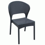 Ligne chr porquerolles daytona chaise - gris fonce - gris plastique MCH-751070-GRFO Ligne chr porquerolles daytona chaise - gris fonce - gris plastique MCH-751070-GRFO