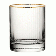 Lot de 6 verres à whisky doré 325 ml, HAYWORTH