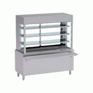 Meuble de self vitrine - Cuve sans réserve - 4xGN1/1 Eratos SIVPPN-160BA-1